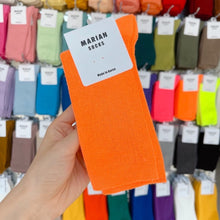 Load image into Gallery viewer, M-1605AC-Korean MARIAN Morandi color long tube socks for adults (5 pairs minimum order, can be mixed colors)
