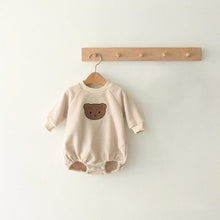Load image into Gallery viewer, Y93129LS-Cute double-sided fleece bear baby clothes (pre-sale and delivery in early December)