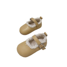 Load image into Gallery viewer, X880AC-Winter solid color Velcro plus velvet warm baby soft bottom non-slip toddler shoes