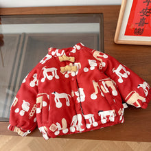 Load image into Gallery viewer, WY014SE-Winter Padded Thickened Children's New Year Greetings Jacket