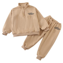 Load image into Gallery viewer, C83305TG-Korean style sports casual children's sweatshirt suit