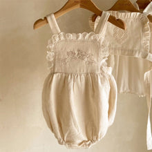 Load image into Gallery viewer, Y9404LS-Spring and Autumn Baby Embroidered Lace Sling Jumpsuit