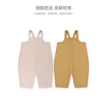 Load image into Gallery viewer, D22907LS-Autumn and winter thin velvet overalls & English long-sleeved top set