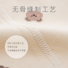 Load image into Gallery viewer, BP002LS-Spring and Autumn Cotton Boneless Bodysuit + Hat + Bib Three-piece Set