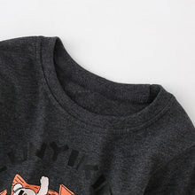 Load image into Gallery viewer, 8543SE-malwee European and American children's round neck shirt casual splicing striped long-sleeved top