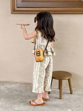 將圖片載入圖庫檢視器 1011TG-夏季海邊度假風背心+清涼九分褲2件套