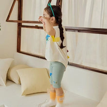 將圖片載入圖庫檢視器 24115SE-夏季韓版寬鬆恐龍短袖純棉拼色上衣【許願款】