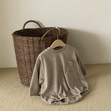 Load image into Gallery viewer, Y93104LS-Spring Colored Velvet Pocket Sweater