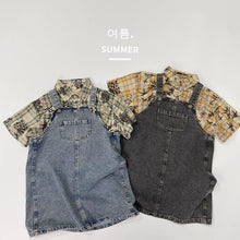 Load image into Gallery viewer, 1202DS-Summer Japanese style pocket denim suspender denim dress