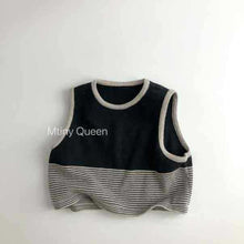 Load image into Gallery viewer, 23B41SE-Spring and Autumn Striped Vest