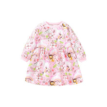 Load image into Gallery viewer, S1655DS-Little maven autumn European and American lion pure cotton girls long-sleeved dress