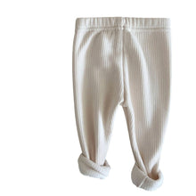 Load image into Gallery viewer, Y5343PA-Pure color simple newborn outerwear tight fleece pants (pre-sale delivery in early December)