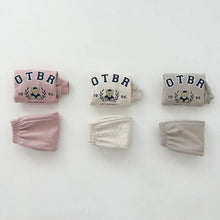 Load image into Gallery viewer, Y8352TG-Autumn Bear Letter Printed Long Sleeve Sweater + Pants Two-piece Set