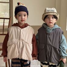 Load image into Gallery viewer, D83233SE- Autumn and winter children's thickened cotton warm work vest