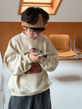 Load image into Gallery viewer, 2025D192SE-冬季韓版狗狗印花字母休閒加絨圓領上衣
