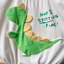 Load image into Gallery viewer, 2402213LS-Summer cartoon dinosaur sleeveless cute triangle bodysuit