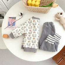 Load image into Gallery viewer, 2303381TG-Autumn buttoned panda jacket + trousers set