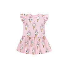 Load image into Gallery viewer, S1666DS-Little maven summer girls short-sleeved cute dress