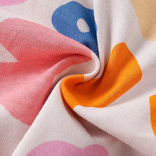 Load image into Gallery viewer, 9513TG-Summer European and American children's casual geometric print round neck short-sleeved top + elastic waist shorts