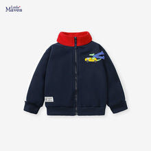 Load image into Gallery viewer, HC1091SE-Little maven autumn and winter warm cartoon baseball jacket