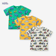 Load image into Gallery viewer, 60043SE-Summer pure cotton cartoon full print short-sleeved top
