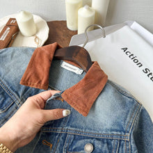 Load image into Gallery viewer, TC2019SE-Autumn Korean style patchwork retro denim jacket