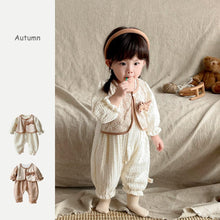 Load image into Gallery viewer, 2303051LS- Korean retro Chanel style fake two-piece jumpsuit