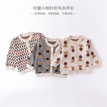 Load image into Gallery viewer, D23299SE-Thin children's knitted cardigan sweater jacket