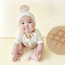 Load image into Gallery viewer, 53101LS-Summer pineapple bun print style bodysuit + hat