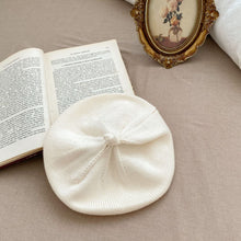 Load image into Gallery viewer, M2073AC-Vintage round top knitted versatile solid color beret