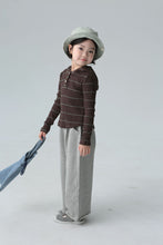 Load image into Gallery viewer, <Taiwan Pavilion> BB2445PCW-Autumn children's long-sleeved Japanese style boys and girls striped hooded parent-child tops