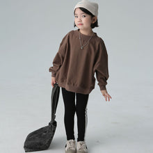 Load image into Gallery viewer, <Taiwan Pavilion> BB2437PCW-Autumn and Winter Children's Clothing Japanese Style Boys and Girls Solid Color Middle Collar Parent-Child Tops