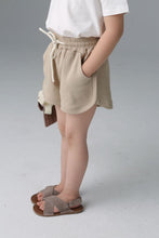 Load image into Gallery viewer, BB2428PCW-Summer children's knitted versatile drawstring arc parent-child shorts