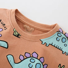 Load image into Gallery viewer, 8315TG-malwee summer European and American children's Stegosaurus print short-sleeved round top + shorts two-piece set