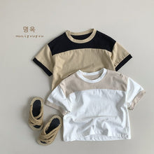 Load image into Gallery viewer, 88056SE-Summer Korean style color matching cotton short-sleeved top