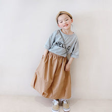 Load image into Gallery viewer, 22023PCW-Spring and summer mid-length wrinkled flower bud lantern skirt parent-child outfit