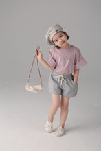 Load image into Gallery viewer, BB-2402SE-Japanese style spring and summer boys and girls wide cuffs short-sleeved T-shirt parent-child wear