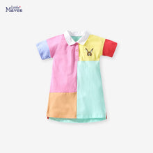 Load image into Gallery viewer, S1518DS-Little maven European and American summer stitching cotton girls dress