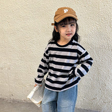 Load image into Gallery viewer, Q83322SE-Spring and Autumn Pure Cotton Striped Long Sleeve Top