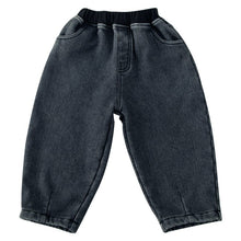 Load image into Gallery viewer, D81101PA-Autumn and winter one-piece plus velvet casual jeans