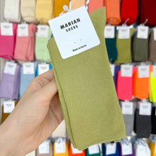 Load image into Gallery viewer, M-1605AC-Korean MARIAN Morandi color long tube socks for adults (5 pairs minimum order, can be mixed colors)