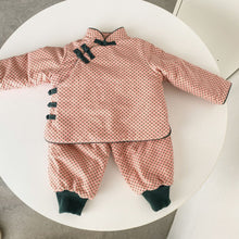 Load image into Gallery viewer, D60215TG-Winter Chinese style festive plush New Year greeting suit