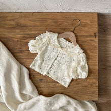 Load image into Gallery viewer, Y7416SE-Summer lace hollow large lapel short open-front jacket