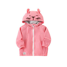 Load image into Gallery viewer, 4010SE-Autumn and winter European and American small and medium-sized children's rabbit casual long-sleeved hooded pull-on jacket