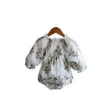 Load image into Gallery viewer, Y9383LS-Autumn Retro Large Flower Lantern Long Sleeve Bodysuit
