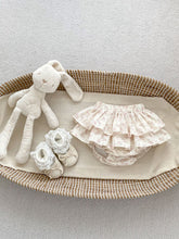 Load image into Gallery viewer, H10096SE- Summer flying sleeves lotus leaf collar solid color ribbed top & floral pants