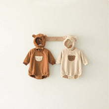 Load image into Gallery viewer, Y93129LS-Cute double-sided fleece bear baby clothes (pre-sale and delivery in early December)