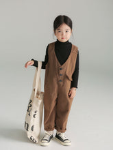 Load image into Gallery viewer, BB91301LS-Autumn Japanese style buttoned solid color suspenders
