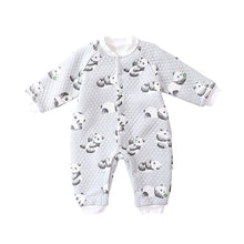 Load image into Gallery viewer, D23348LS-Baby quilted thick warm jumpsuit