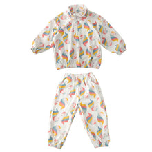 Load image into Gallery viewer, D83570TG-Sports style children's fleece sweatshirt suit